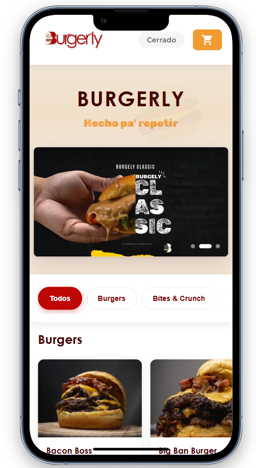 Burgerly - Sistema de Gestión Restaurante screenshot 1