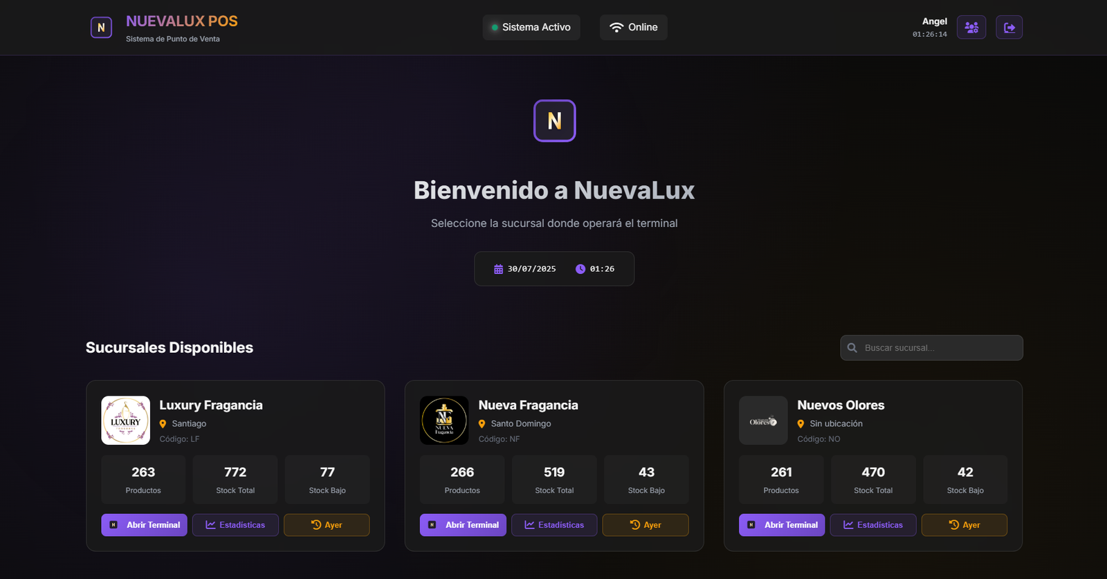 Nuevalux - Sistema de Inventario y Ventas screenshot 2